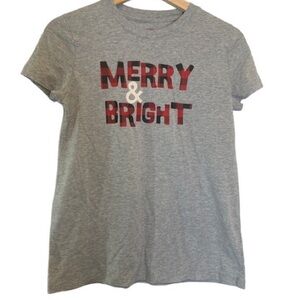 Merry and Bright Christmas Shirt XL